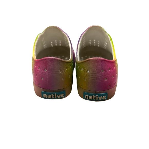Native Kids Jefferson Sugarlite Shoes Translucent/Rainbow Blur Toddler Size 12 - Picture 3 of 6